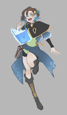 Character Design "Ren Black Catcher Sprite"